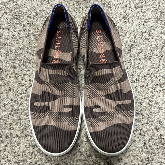 Rothy’s | Taupe Camo OG Slip-on Sneakers - Picture 1 of 6